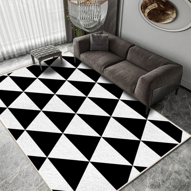 Light Luxury Living Room Carpet Room Large Area of Nordic Wind Sand Tea Table Mat All Shop with Dirt Resistant Floor Mat