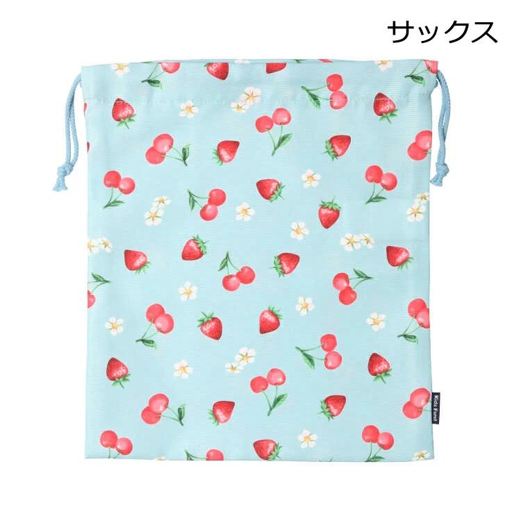 [Children's Clothing] Kids Foret (Kids Foret) Unicorn, Working Car, Dinosaur, Strawberry Pattern Drawstring Bag M B11609