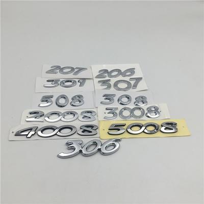For 206 207 301 306 307 308 508 2008 3008 4008 5008 Emblem Tail Rear Logo