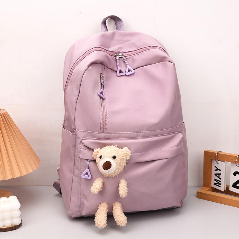Einfacher und modischer Schulrucksack für Frauen in der Junior High School Sommer lässig einfacher Rucksack großer Rucksack