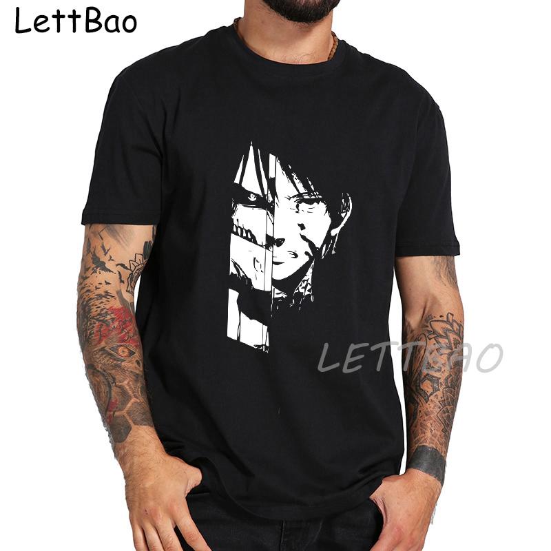 Mężczyźni Kawaii The Survey Corps koszulki z nadrukami japońskie anime atak na tytana T Shirt śmieszne