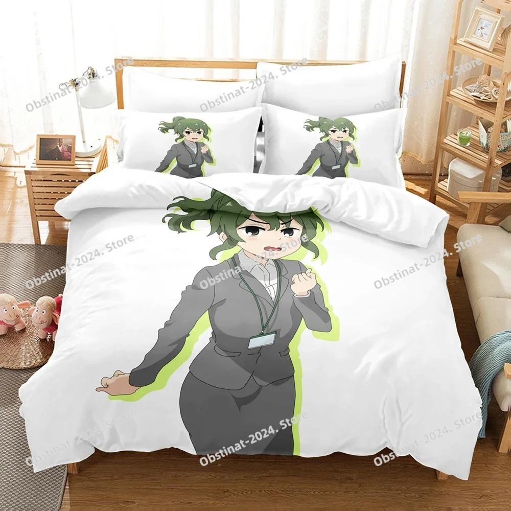 Juego de Ropa de Cama Impreso en 3D Anime Mi Senpai es Molesto Funda Nórdica Doble Twin Full Queen King Ropa de Cama para Adultos Niños Funda de Colcha