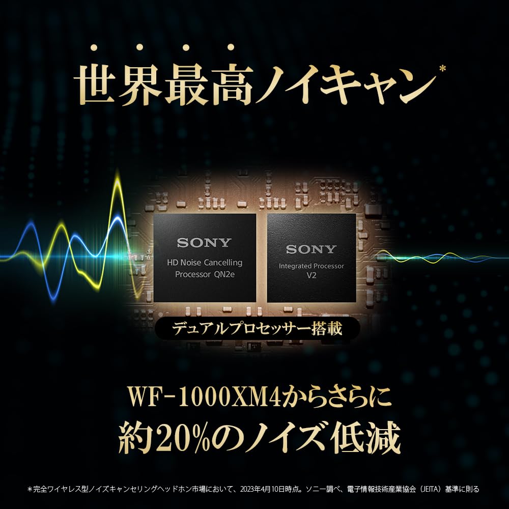 [Extended Warranty Campaign Eligible] Sony Wireless Noise-Canceling Earphones WF-1000XM5: True Wireless  Incredible Noise Cancelling Performance 
