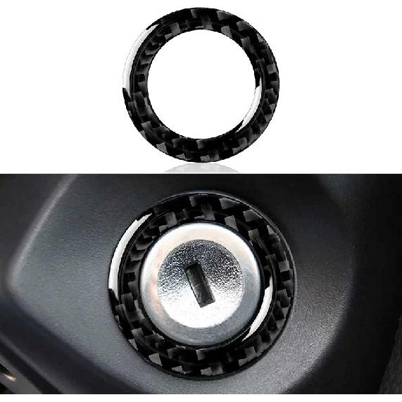 

Автомобильный декоративный чехол из углеродного волокна подходит для Ford Mustang 2009 2010 2011 2012 2013 2014, аксессуары, наклейка на дверную перегородку Key Ring