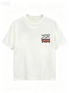 Unisexs 100 Cotton Versatile Round Neck Short Sleeve Tshirt Summer Casual Printed Top