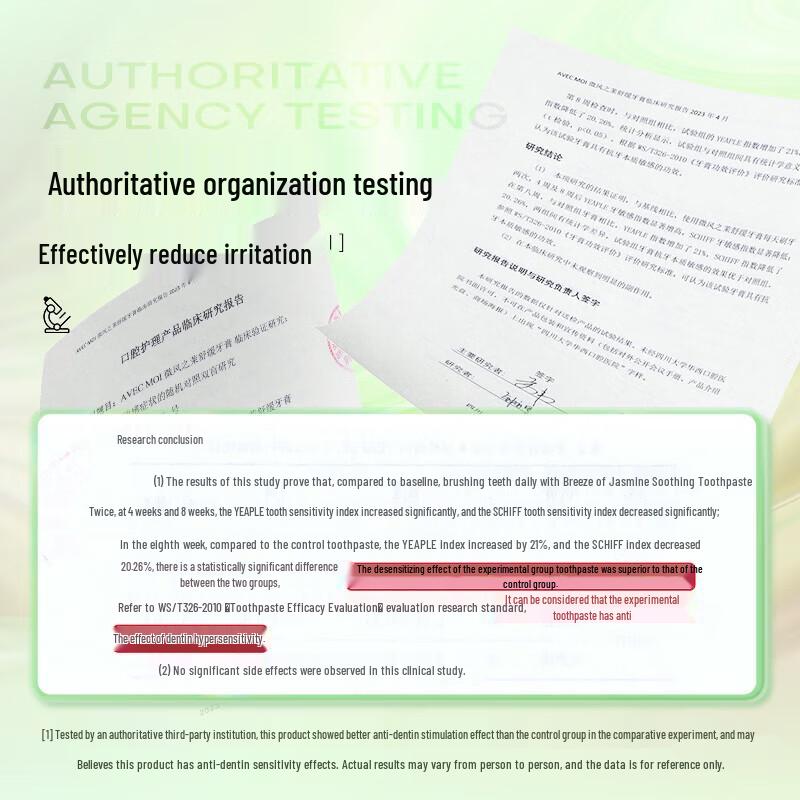 Avec Moi Breeze Jasmine Soothing Probiotic Toothpaste