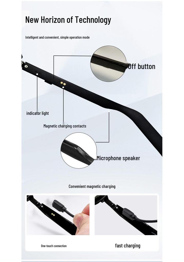 AI Smart Bluetooth Glasses: Slim, Lightweight, UV Protective, Versatile Fashion Sunglasses with Advanced Technology