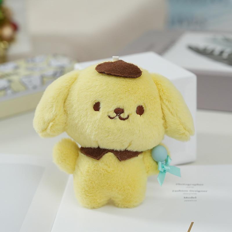 Adorable Lollipop Series Plush Keychain Cinnamoroll Kuromi Melody Plush Toy