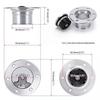 X95-Aluminum Billet Fuel Cell Tank Cap Polished Finish/ID 35.5Mm 6-Hole Fuel Surge Tank Cap Flush Mount
