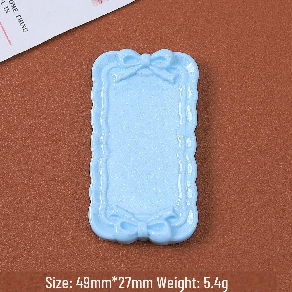 Tegneseriesløyfemønster harpiksplate for DIY hårnål og magnetlaging