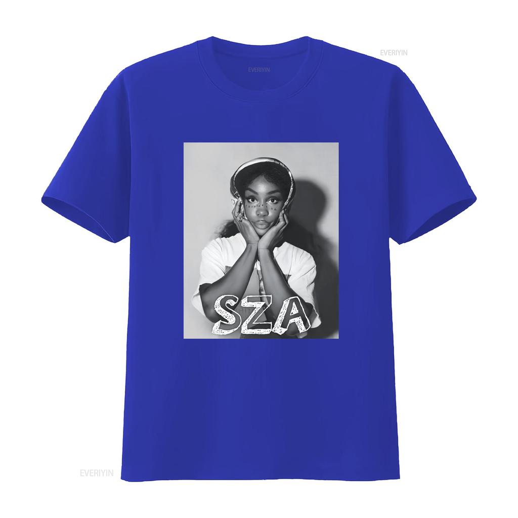 SZA Vintage T Shirt Music RnB Singer Rapper New Bootleg 90s Black Hip Hop PhotoshooT For Fan Vintage Washed Designer Clothes
