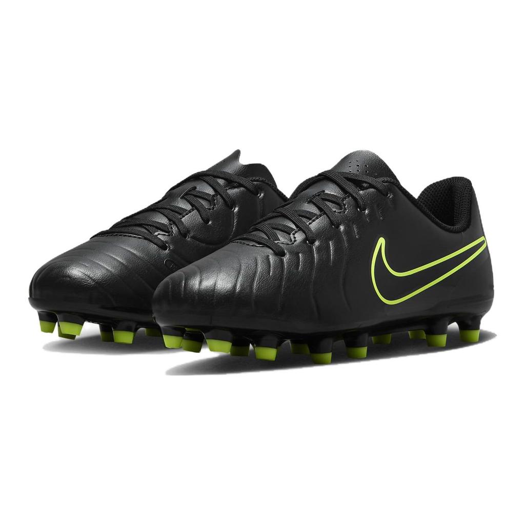 Nike Tiempo Legend 10 Club MG GS Black Volt Kids Sneakers DV4352-001