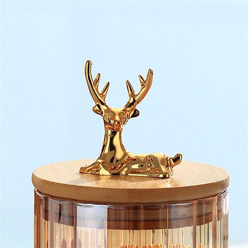 Metal Alloy Lying Deer Crafts