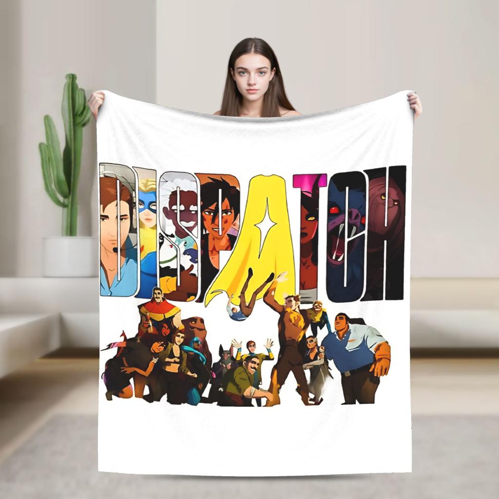 Soft Blanket Picnic Dispatch Game Throw Blanket  Flannel Bedspread For Bedroom Funny Sofa Bed Cover