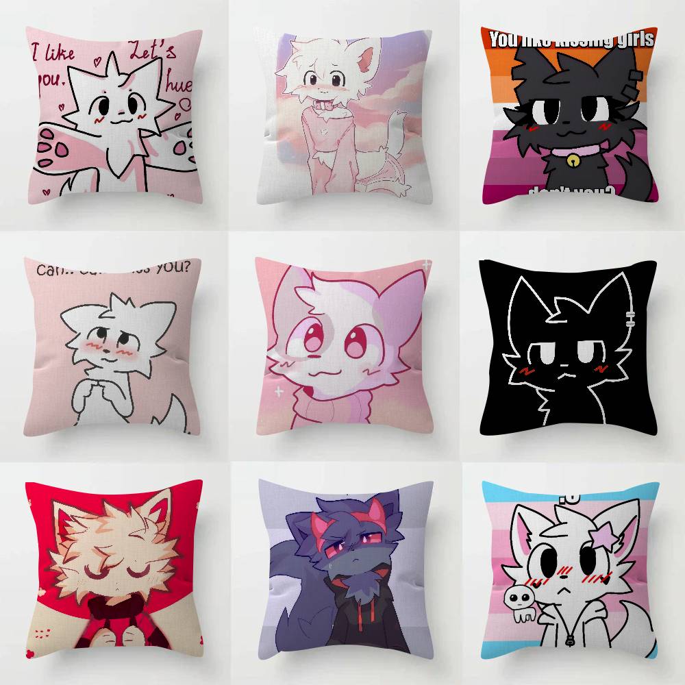 Boykisser Silly Cat Cute Pillowcase toon Gift Cushion Cover Bedroom Home Sofa Chair Seat Decor pillow case