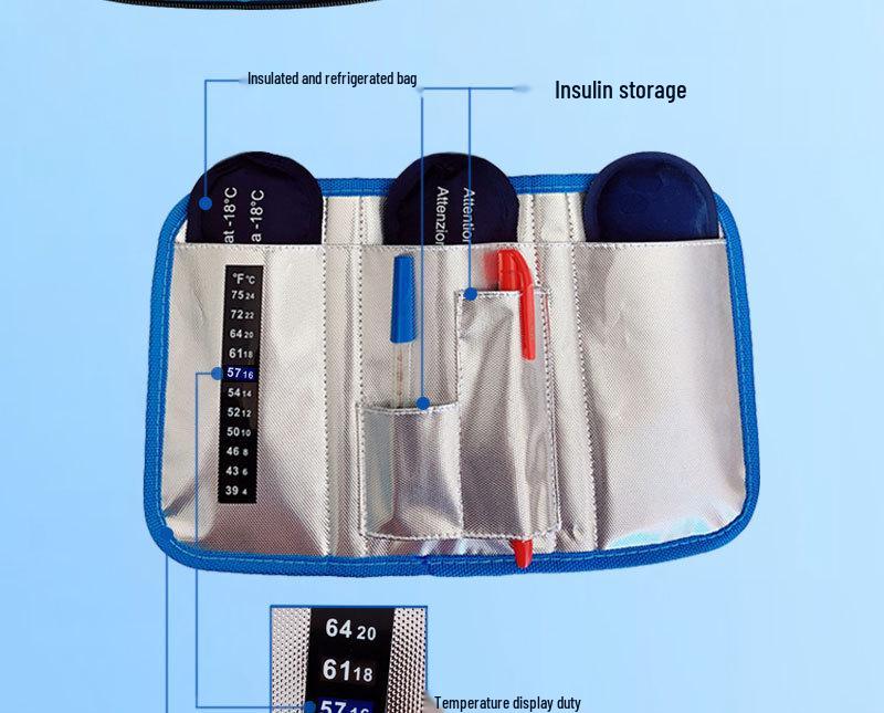 Portable Insulin Cooler Bag EVA Refrigeration Case for Medicine and Syringes
