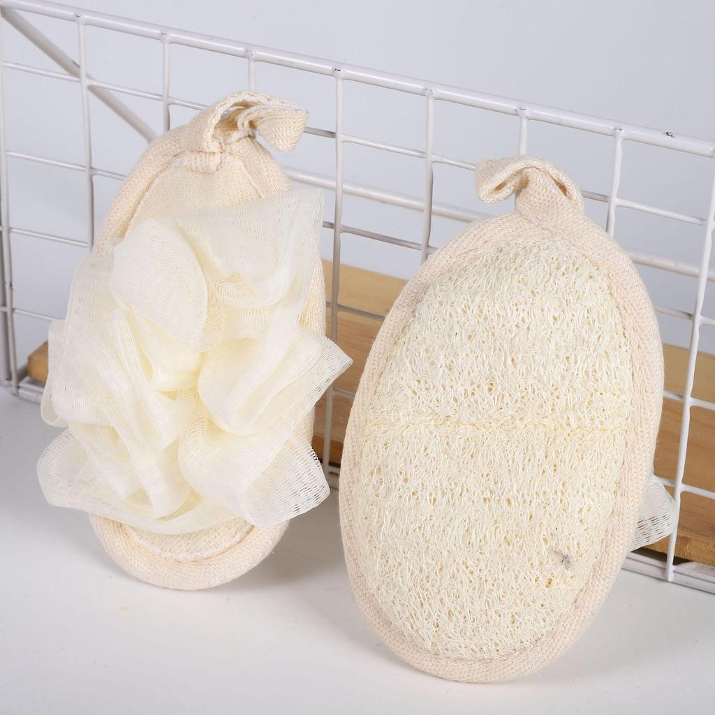 Available Loofah Sponge Bath Ball & Back Scrubber for Exfoliating and Cleaning