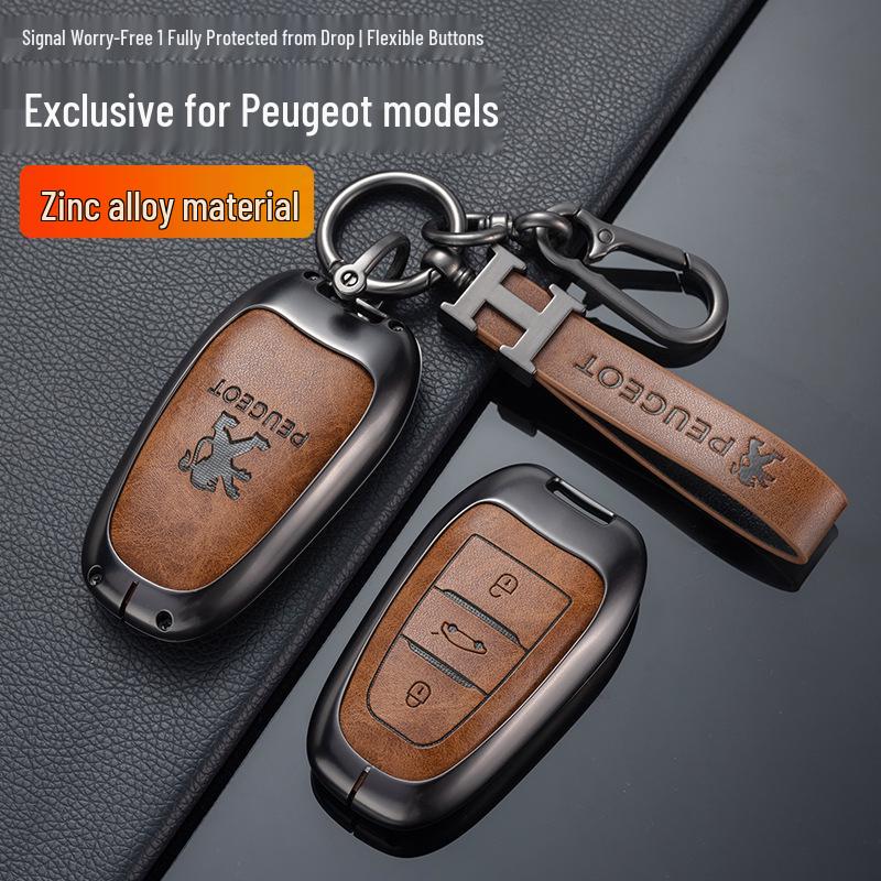 Zinc Alloy Key Cover for Dongfeng Peugeot: Fits 308, 301, 408X, 308S, 3008, 2008, 508 Models