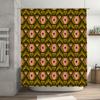 Bathroom Shower Curtain Floral Vintage Retro Waterproof Fabric Decor Washable Liner