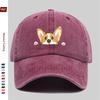 pc Cute Corgi Dog Print Baseball Cap Lightweight Summer Casual Holiday Printed YK Design Sun Hat Comfortable And Lightweight