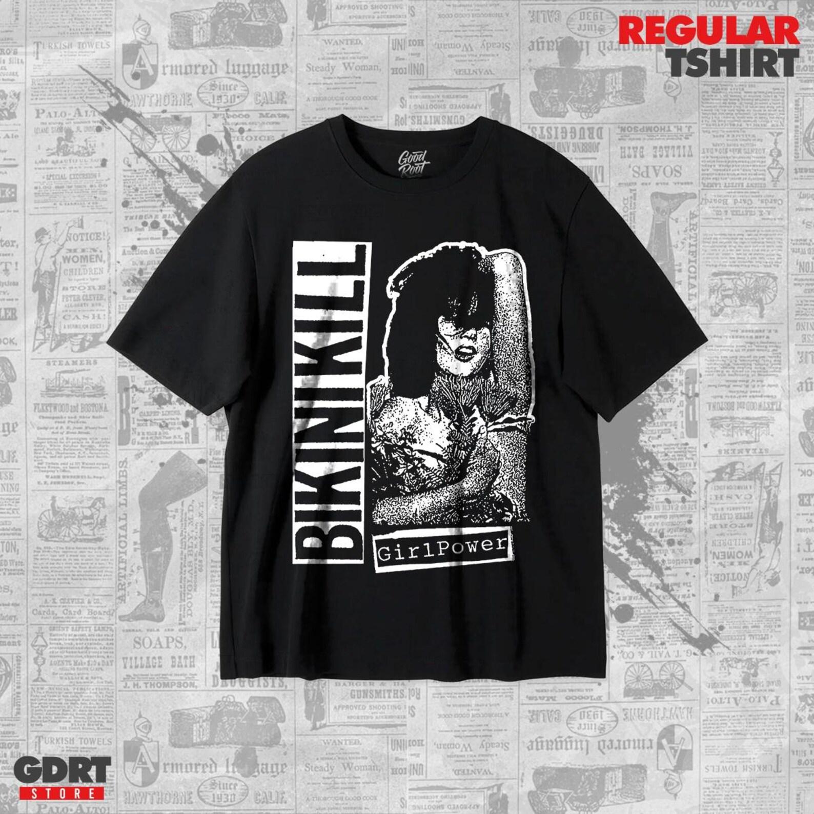 Bikini Kill T shirt - Girl Power - Unisex Heavy Shirt M