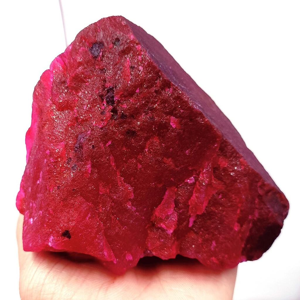 Uncut Red Rough 5000 Ct Natural 1 Kg Red Ruby Rough CERTIFIED Loose Gemstone Br-11-sa