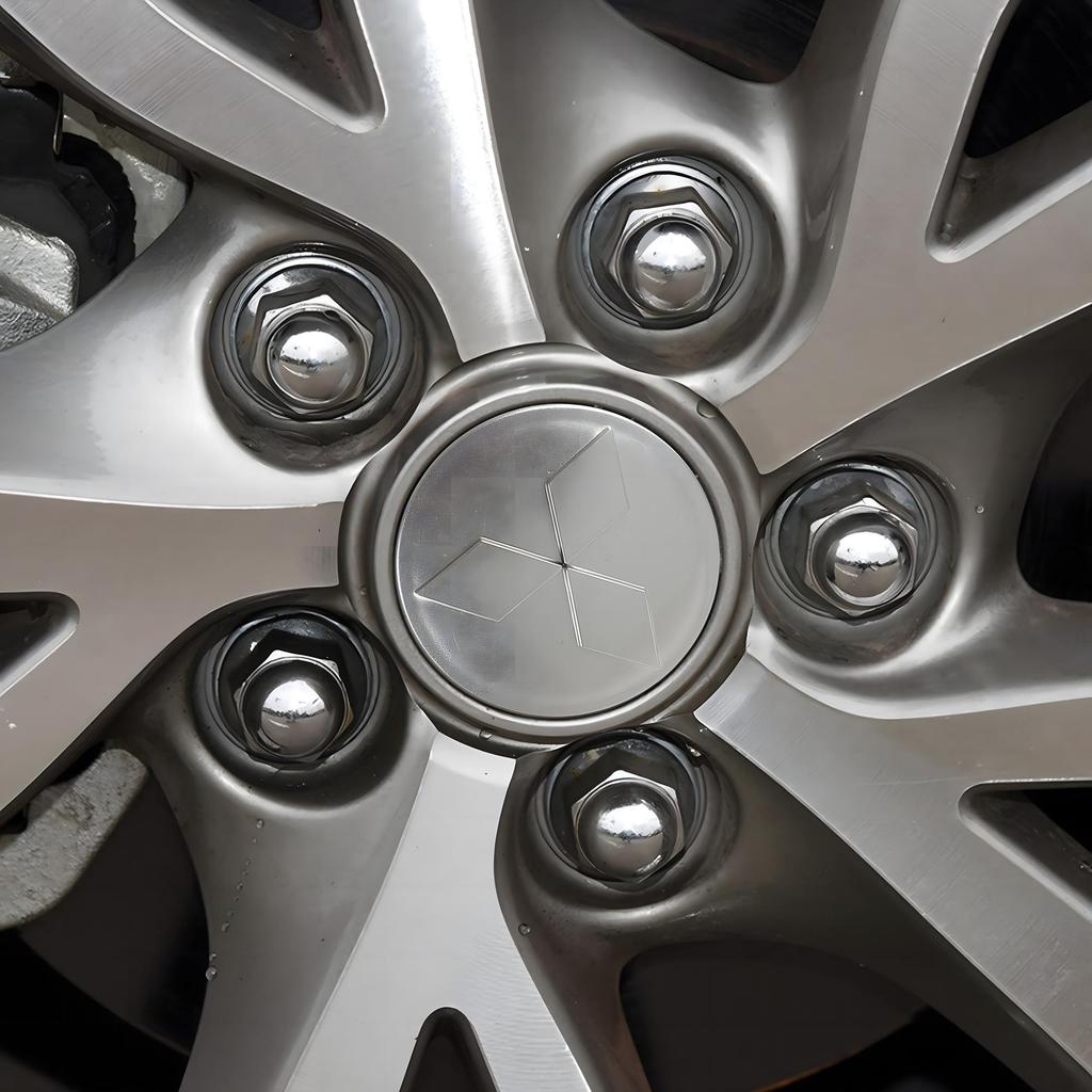 60MM Car Wheel Hub Caps Auto Emblem Tyre Center Covers Accessories For Mitsubishi 9 Ralliart X EX ASX L200 Colt Outlander Pajero