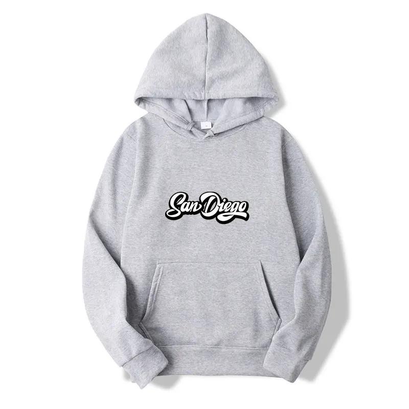 SAN DIEGO Print Hoodies Lässige Partner Hip Hop Streetwear Frühling Langarm Hoody Sweatshirts