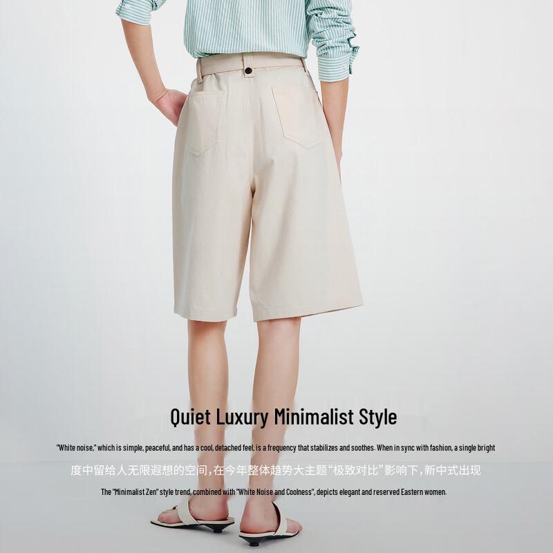 Navigare Women's Cotton A-Line Capri Pants with Belt