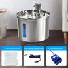 Neue 3L Haustier-Wasserfontäne Große Kapazität Automatischer Wasserspender Effiziente Filtration Edelstahl-Katzenfutterspender Für Hund Katze