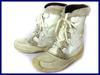 Vintage Made In Canada / Leather Snow Boots White /23.5-24.0cm/(USED)