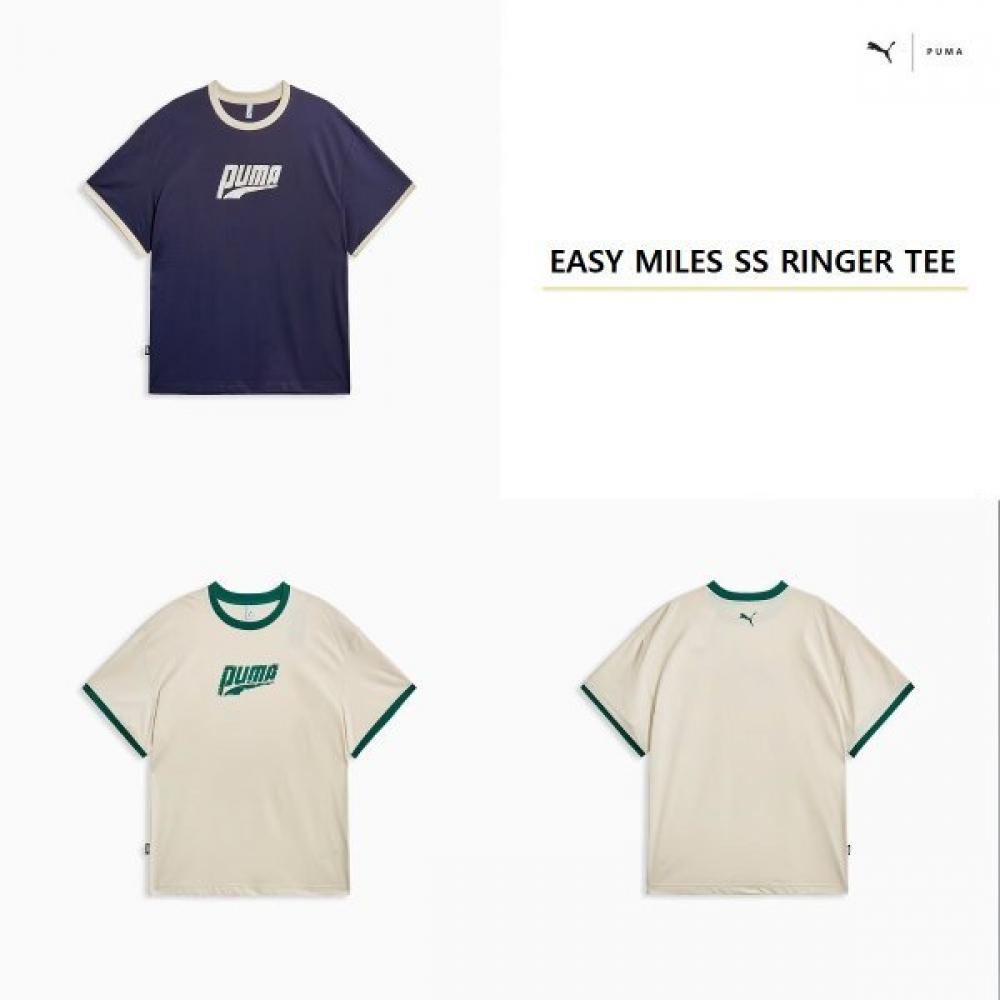 Puma Easy Miles Ss Ringer Tee 636294 16 16 navy/L