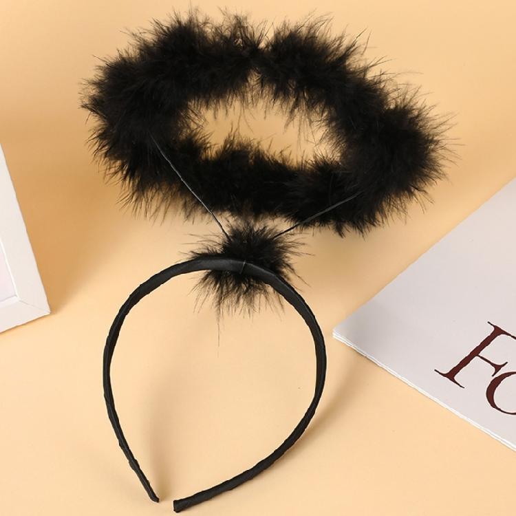 Soft Devil Cool Headband Animal Stage Dark Princess Hair Hoop for Kids Shows