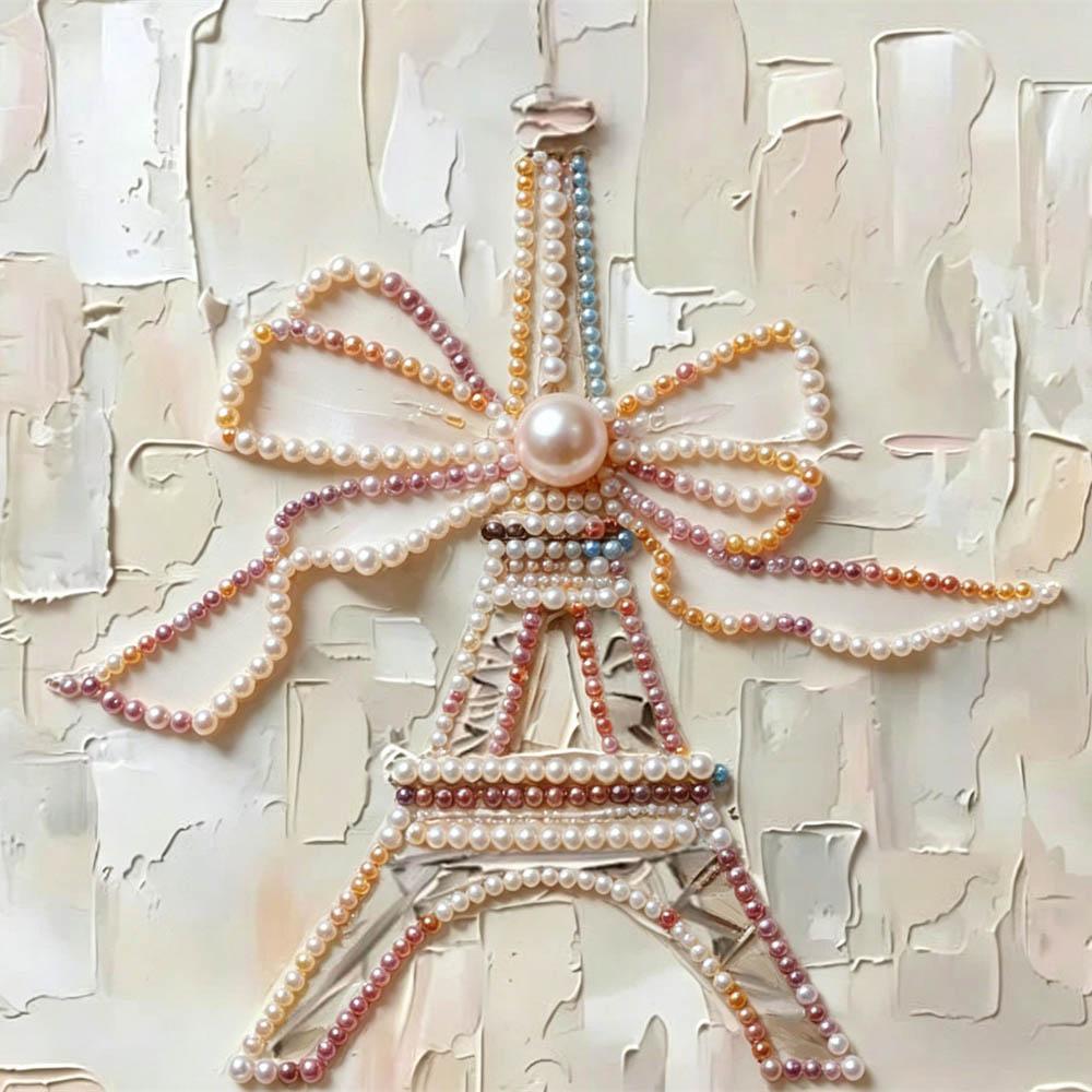 

Tower Pearl Art Kit 30x40cm Frameless Floral Pearl Diamond Painting DIY Gem Art Craft Gift for Friends & Family Home Wall Decor 30x40cm