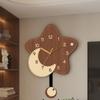 Bedrooms Aesthetic Wall Clocks Wooden Creative Kitchen Living Room Wall Clocks Vintage Led Reloj De Pared Living Room Decoration