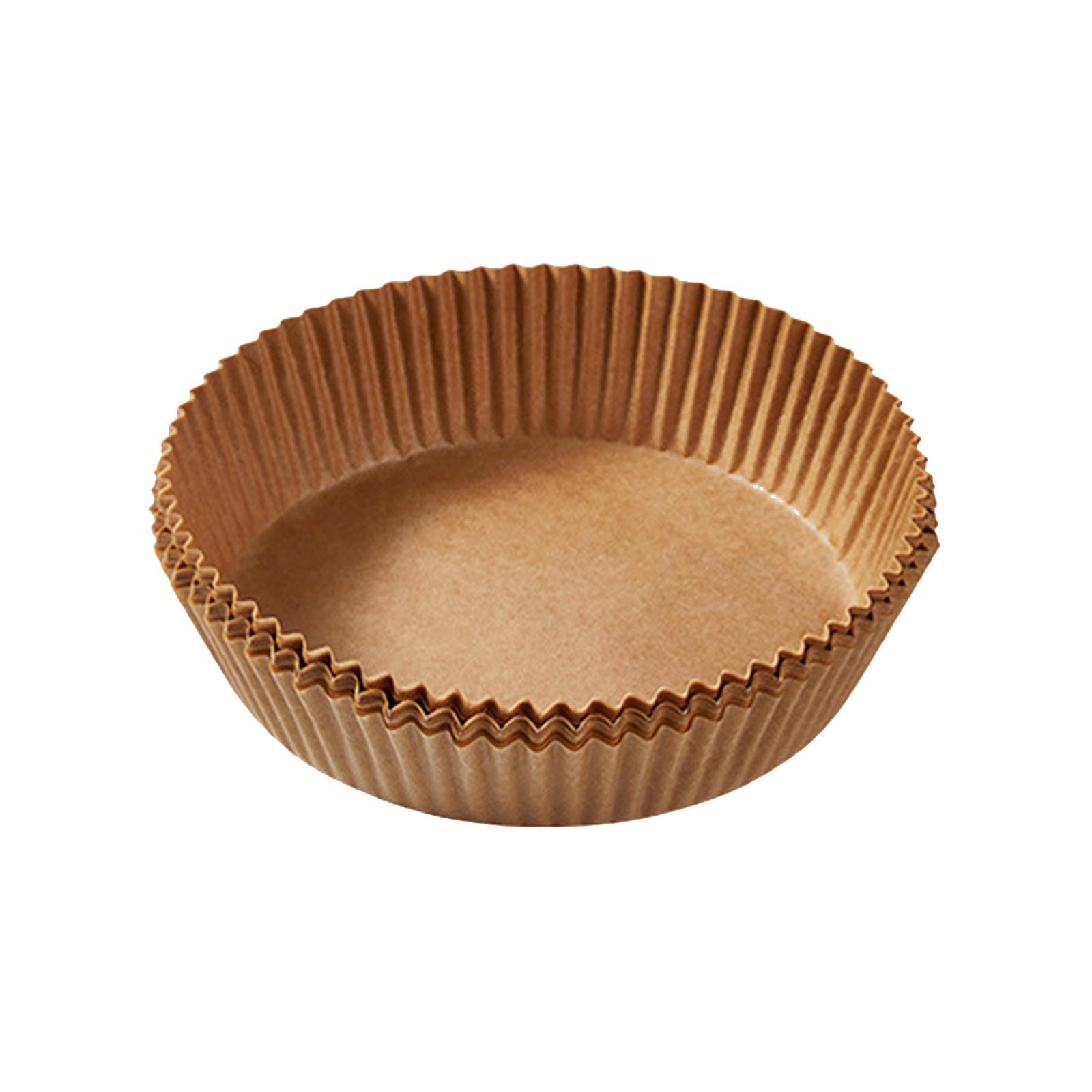 

6,3-дюймовые маленькие круглые вкладыши для фритюрницы, бумажные вкладыши для аэрофритюрницы 2-4 кварт, 50 шт. одноразовой пергаментной бумаги для фритюрницы – антипригарные и маслостойкие для легкой One Size