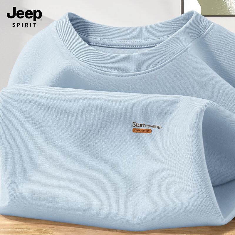 JEEP SPIRIT Men's 2025 Pure Cotton Long Sleeve T-Shirt