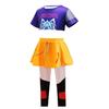 Mädchen Pop Jäger Mira Top Hose Rock Komplettes Set Kostüme Kinder Karnevalsparty Schule Halloween Veranstaltung Rollenspiel Verkleidung Outfit