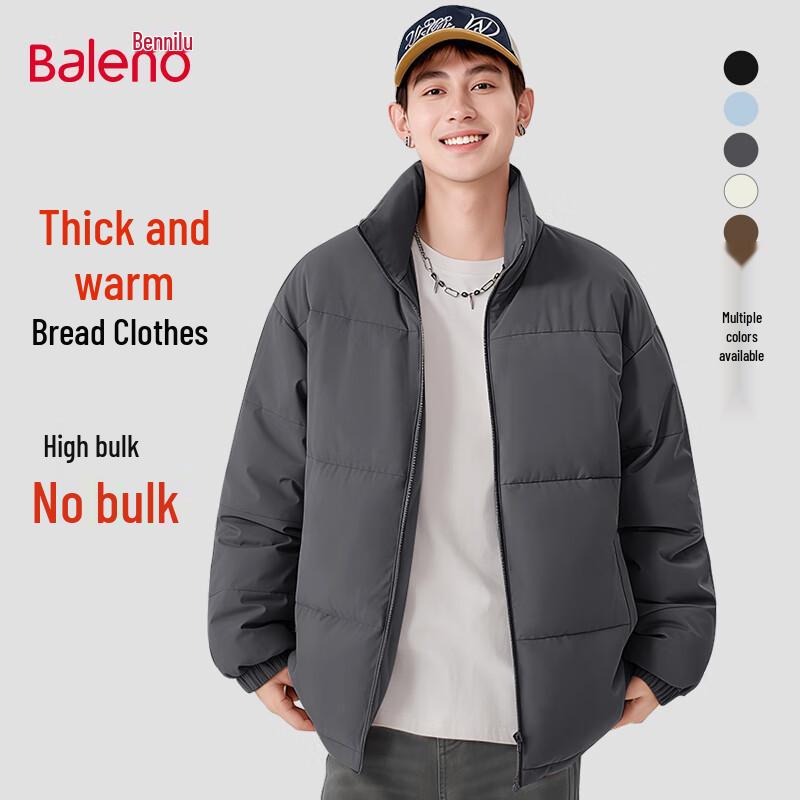 

Baleno Men s Winter Anti-static Warm Stand Collar Puffer Jacket XL