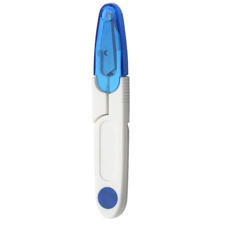 Metal Household Scissors Thread Cutting Veil Cutting Cross Stitch Tool U-Shaped Embroidery Scissors With Cover Hand Sewing Scissors