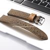 Vintage Woolen Leather Watch Band 18mm 20mm 22mm Quick Release Strap Nylon Weave Bracelet for Men Women Brown Green Wristband