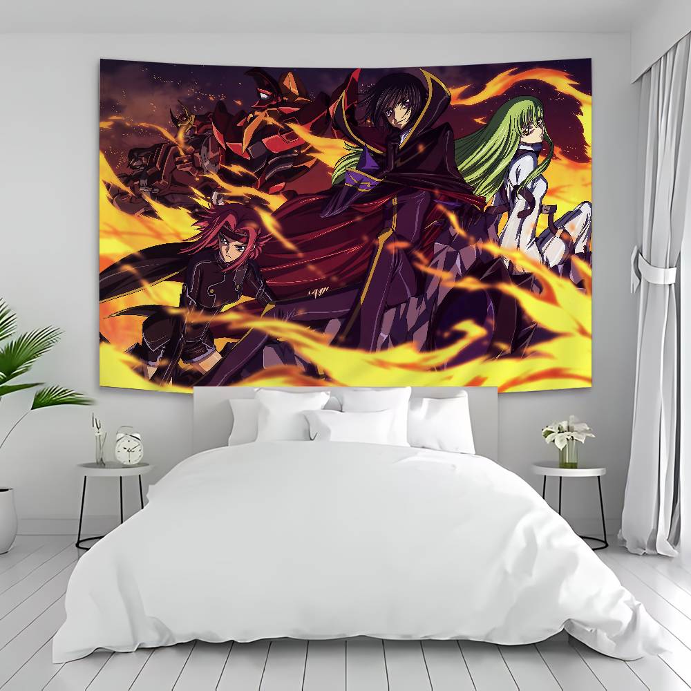 Code Geass Cartoon Anime Cartoon Tapestry Art Science Fiction Room Home Decor Wall Hanging Home Decor