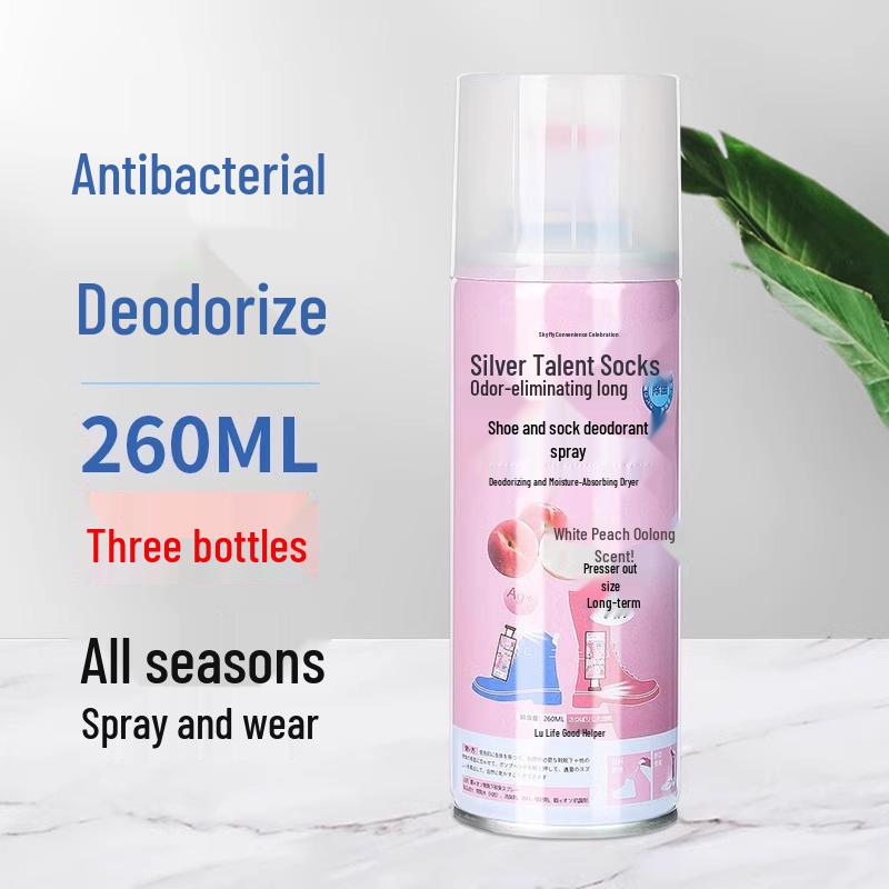Shoe & Sock Deodorizer Spray: Eliminates Foot Odor, Freshens, and Sterilizes Shoes, Sneakers, and Cabinets.