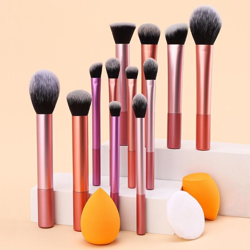 20x/Set Cosmetic Brush Makeup Brush Set with Storage Bag Eyeshadow Brush Concealer Brush Basic Essentials Brush Set