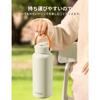 Blackube Water Bottle with Straw, 1 Liter Vacuum-Walled Sports Bottle, Large Capacity, Stainless Steel Thermos, Perfect for Girls and Boys, Taxi Drive