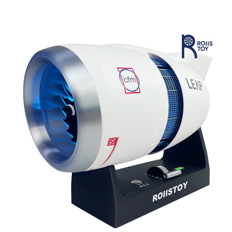 Boeing 747 Turbofan Engine Model Electric Fan Cool Boutique Collection Aircraft Engine Kit for Display and Educational Use