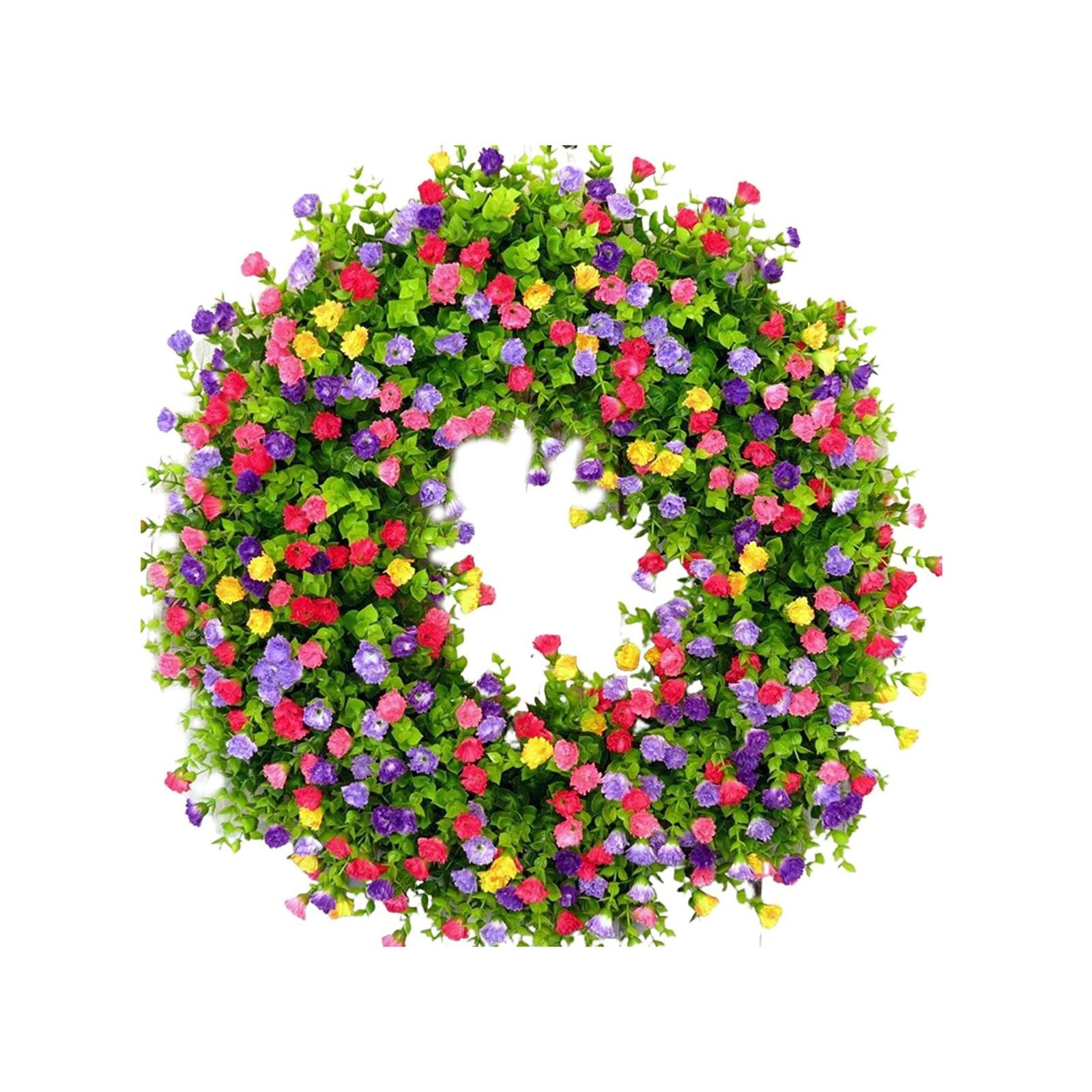 

Весенний и летний венок, и стабильный красивый искусственный венок, натуральный венок для входной двери, внутреннего, наружного, домашнего, настенного, оконного, комнатного One Size