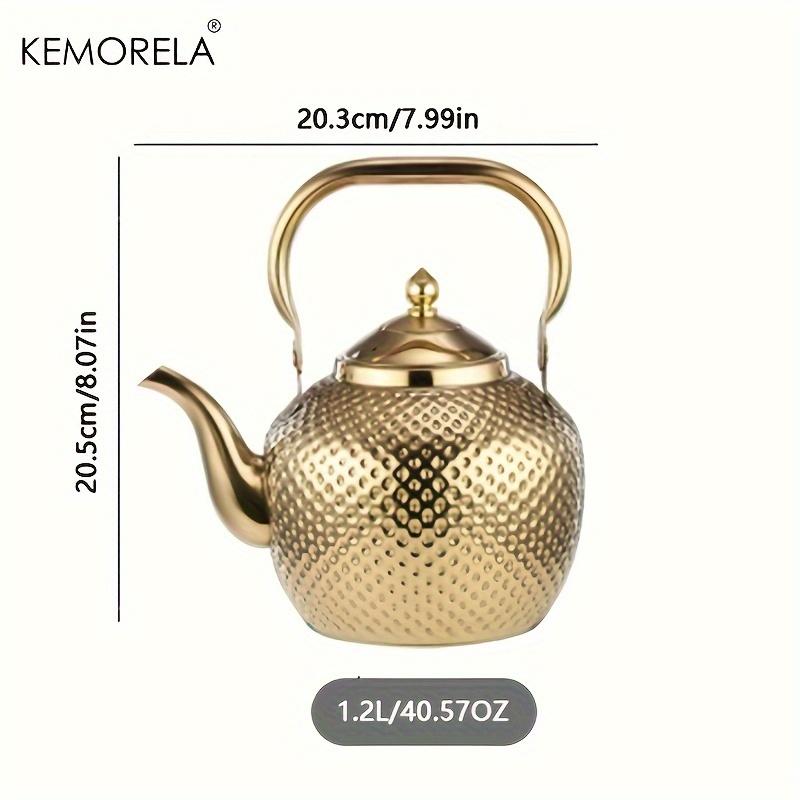 1 шт. Чайник из нержавеющей стали 1,2/1,5/2 л Чайник утолщенный с фильтром Отельный чайник Кофеварка Чайник для индукционной плиты Чай