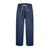 Pantaloni casual elastici cu imprimeu în dungi de damă