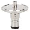 Stainless Steel Gas Lock Post Adapter 1/2 NPT Female Ferrule OD 50.5mm Brewing Accessory 1.5in Tri Clamp Adapter Beer Brewing